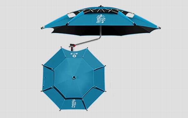 钓鱼伞怎么固定在地上?