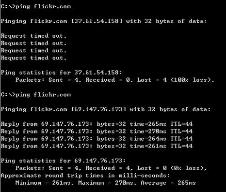 雅虎Flickr被屏蔽