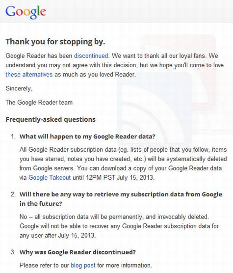 Google Reader��ʽ�ر�