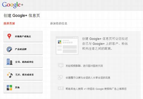 面向企业用户的Google+ Pages发布