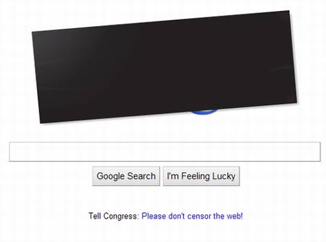 Google首页抗议反盗版法案