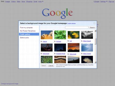 Google搜索推出自定义背景功能