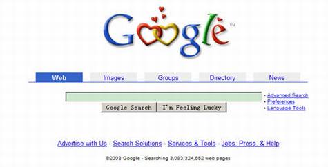 从Google首页变化看互联网十三年风云录