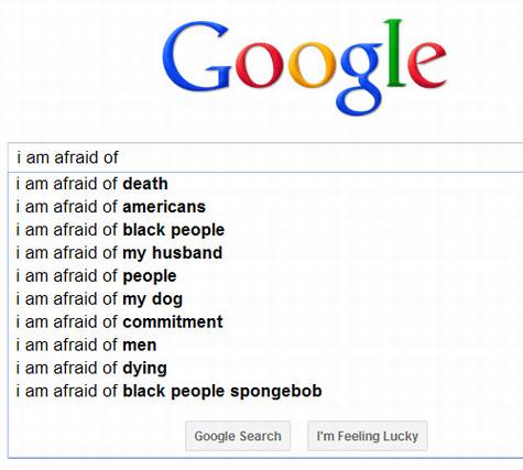 谷歌搜索建议:比死亡更可怕