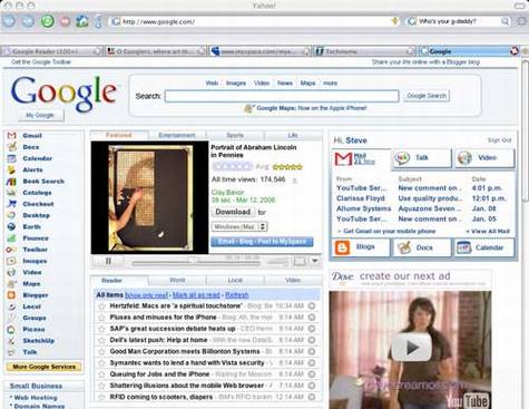 如果Google和Yahoo换一下界面设计