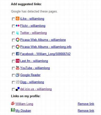 Google Social Graph API智能寻找链接