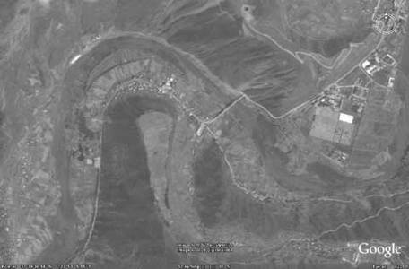 台湾提供四川汶川地震灾区卫星图片