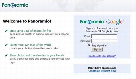 Panoramio相册支持Picasa网络相册上传