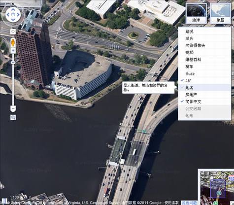 谷歌地图新图层界面