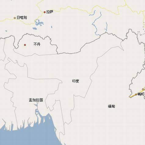 Google地图国界的不同版本