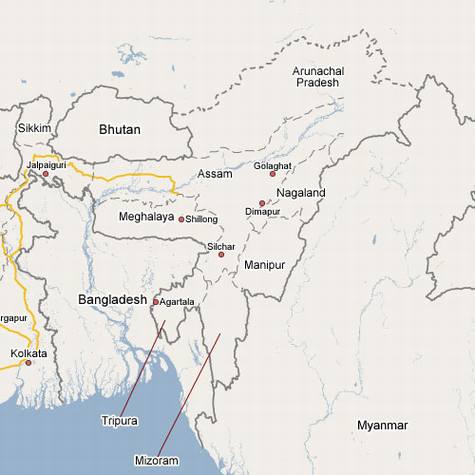 Google地图国界的不同版本