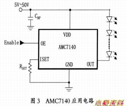 图3 AMC7140应用电路