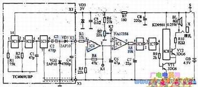 ��Һ�໤������·ͼFluid infusion alarm