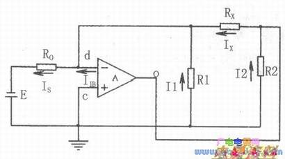 在线电阻测量的原理图
