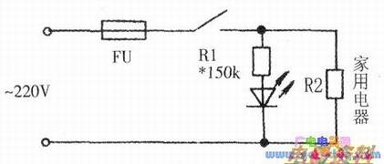 发光二极管指示灯连线图