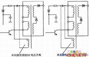 入绕组使电压升高或降低方法