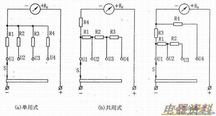 多量程电压电路示图