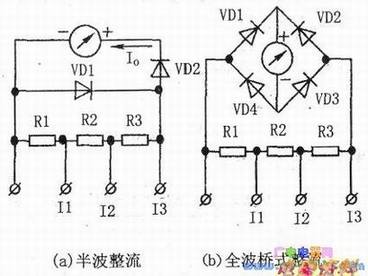 测量较大交流电流的电路图