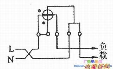 单相电能表相线与中性线颠倒接线