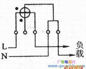 单相电能表电压连接片打开或接触不良接线