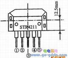 断开STR-4211、STR-4211H内开关管方法的示意图