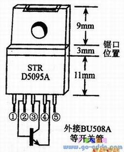 开关电源厚膜集成电路STR-D5095A的修理方法