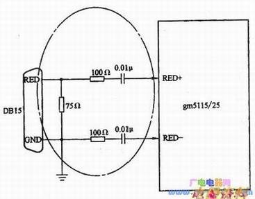 贴片gm5115的RED+引脚外接件