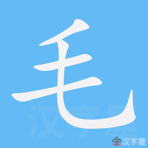 ��ë���ı�˳����д�ֶ�����ʾ