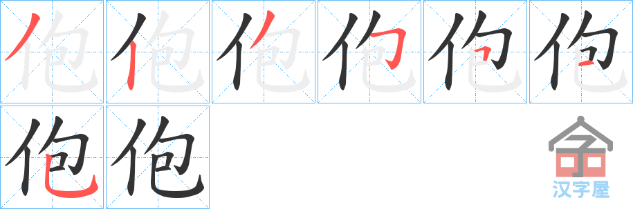 ���ܡ��ı�˳�ֲ���ʾ��һ��һ��д�֣�