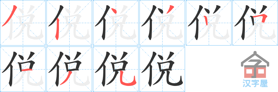 ���M���ı�˳�ֲ���ʾ��һ��һ��д�֣�