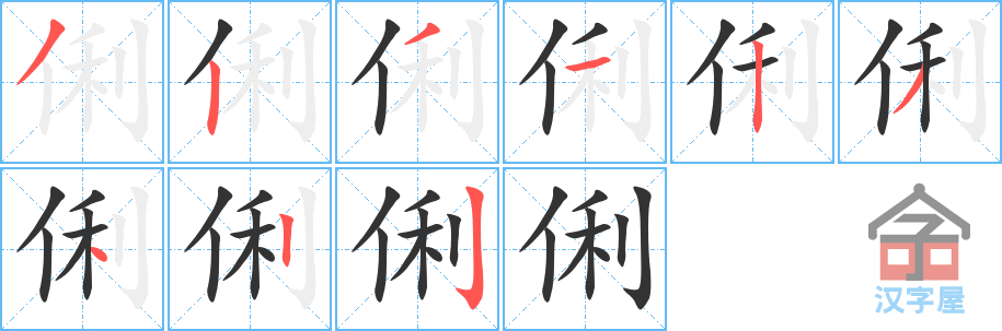 �������ı�˳�ֲ���ʾ��һ��һ��д�֣�