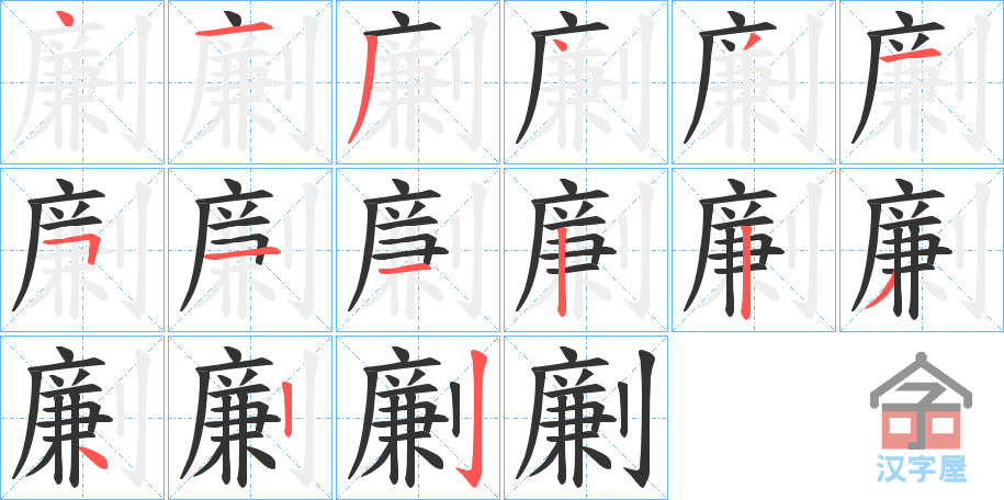 �������ı�˳�ֲ���ʾ��һ��һ��д�֣�