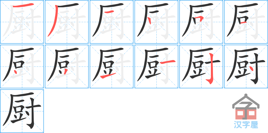 �������ı�˳�ֲ���ʾ��һ��һ��д�֣�