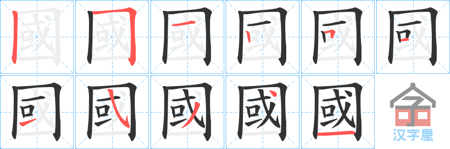 �������ı�˳�ֲ���ʾ��һ��һ��д�֣�