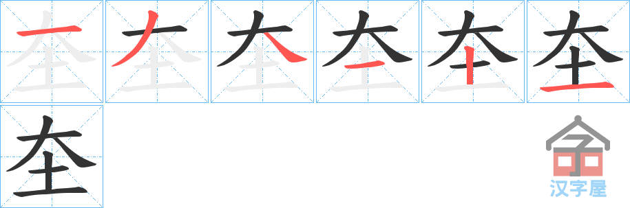 ���X���ı�˳�ֲ���ʾ��һ��һ��д�֣�