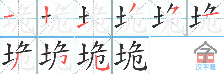 �������ı�˳�ֲ���ʾ��һ��һ��д�֣�