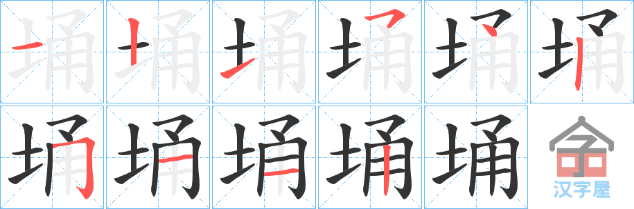 �������ı�˳�ֲ���ʾ��һ��һ��д�֣�