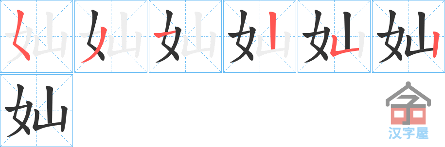 ���h���ı�˳�ֲ���ʾ��һ��һ��д�֣�