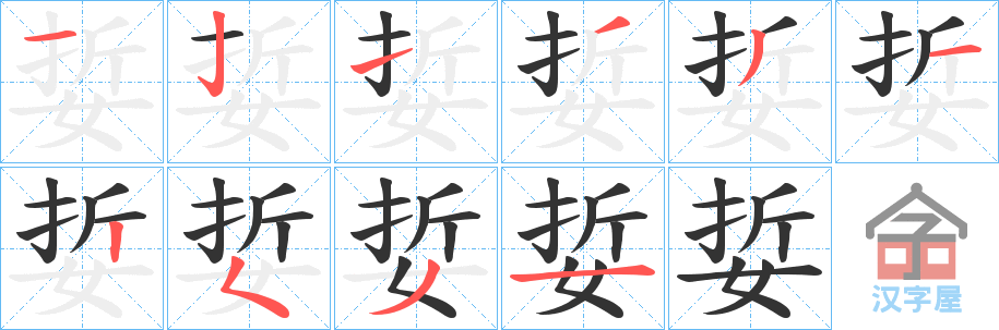 �������ı�˳�ֲ���ʾ��һ��һ��д�֣�