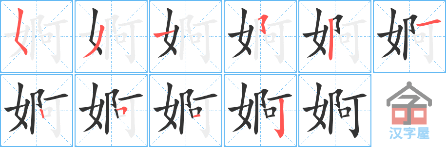 ��湡��ı�˳�ֲ���ʾ��һ��һ��д�֣�