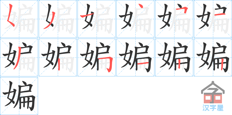 ���x���ı�˳�ֲ���ʾ��һ��һ��д�֣�