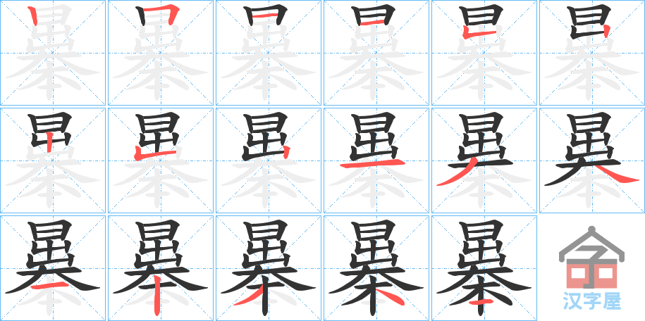 ���ޡ��ı�˳�ֲ���ʾ��һ��һ��д�֣�