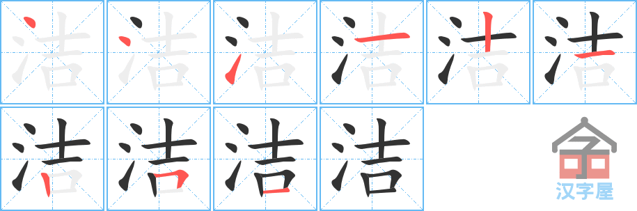 ���ࡷ�ı�˳�ֲ���ʾ��һ��һ��д�֣�