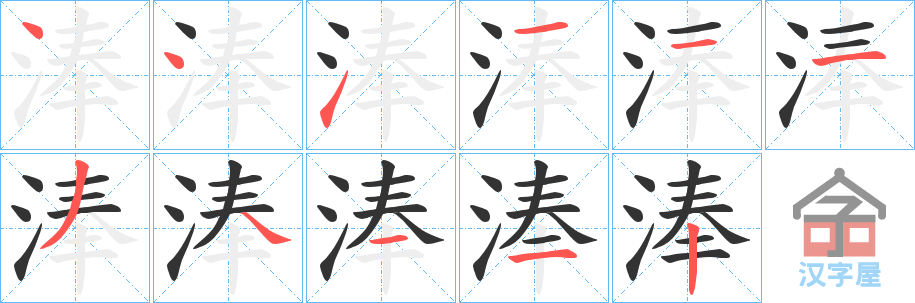 ���A���ı�˳�ֲ���ʾ��һ��һ��д�֣�