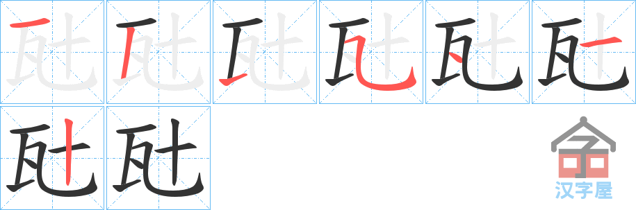 �������ı�˳�ֲ���ʾ��һ��һ��д�֣�