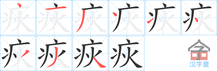 ���M���ı�˳�ֲ���ʾ��һ��һ��д�֣�