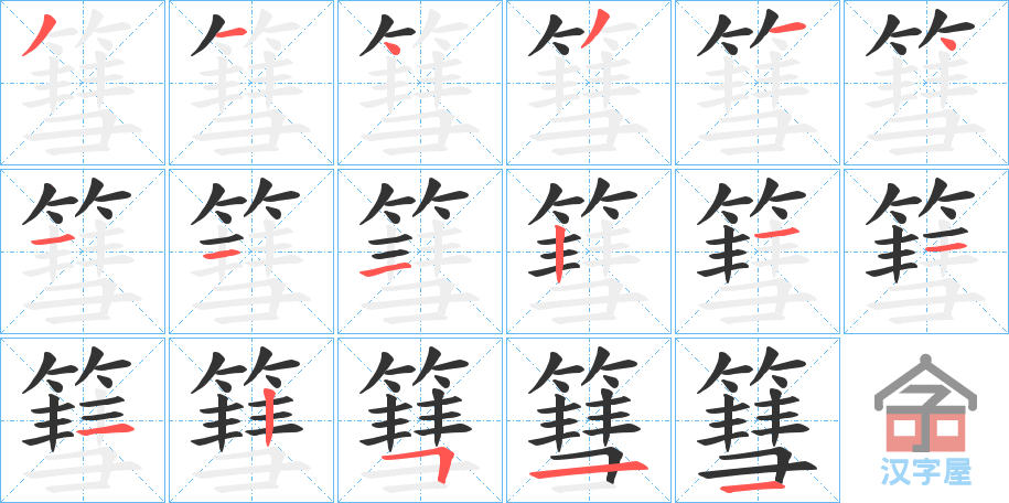 ���_���ı�˳�ֲ���ʾ��һ��һ��д�֣�