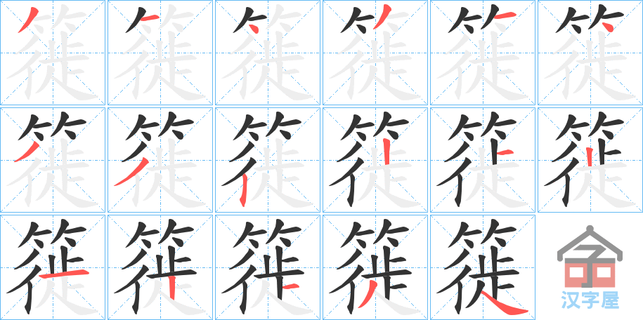 ���k���ı�˳�ֲ���ʾ��һ��һ��д�֣�