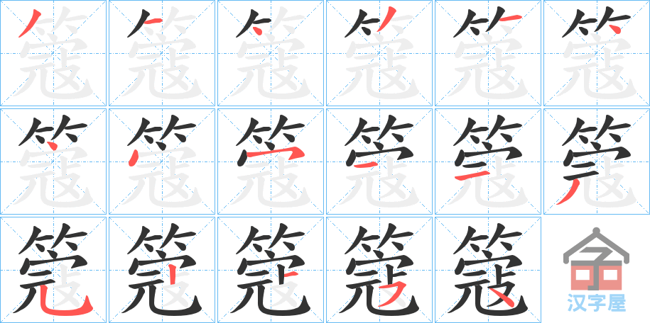 ���p���ı�˳�ֲ���ʾ��һ��һ��д�֣�