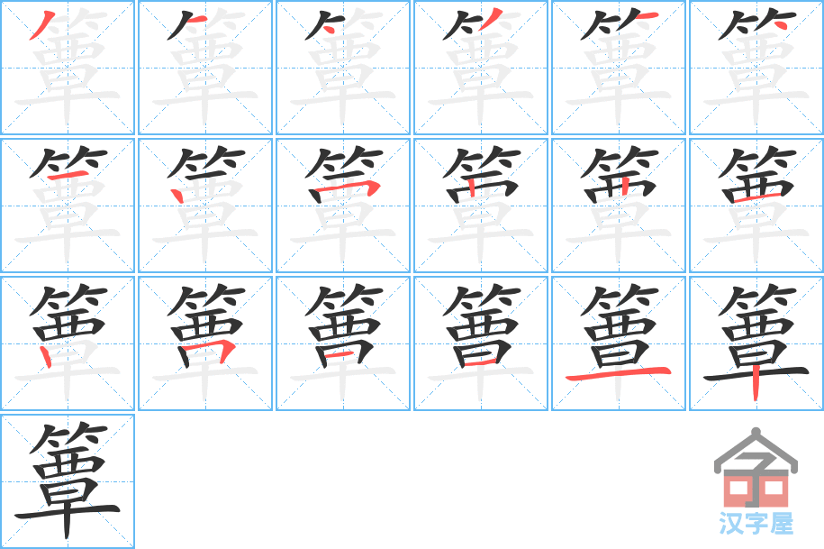 �������ı�˳�ֲ���ʾ��һ��һ��д�֣�